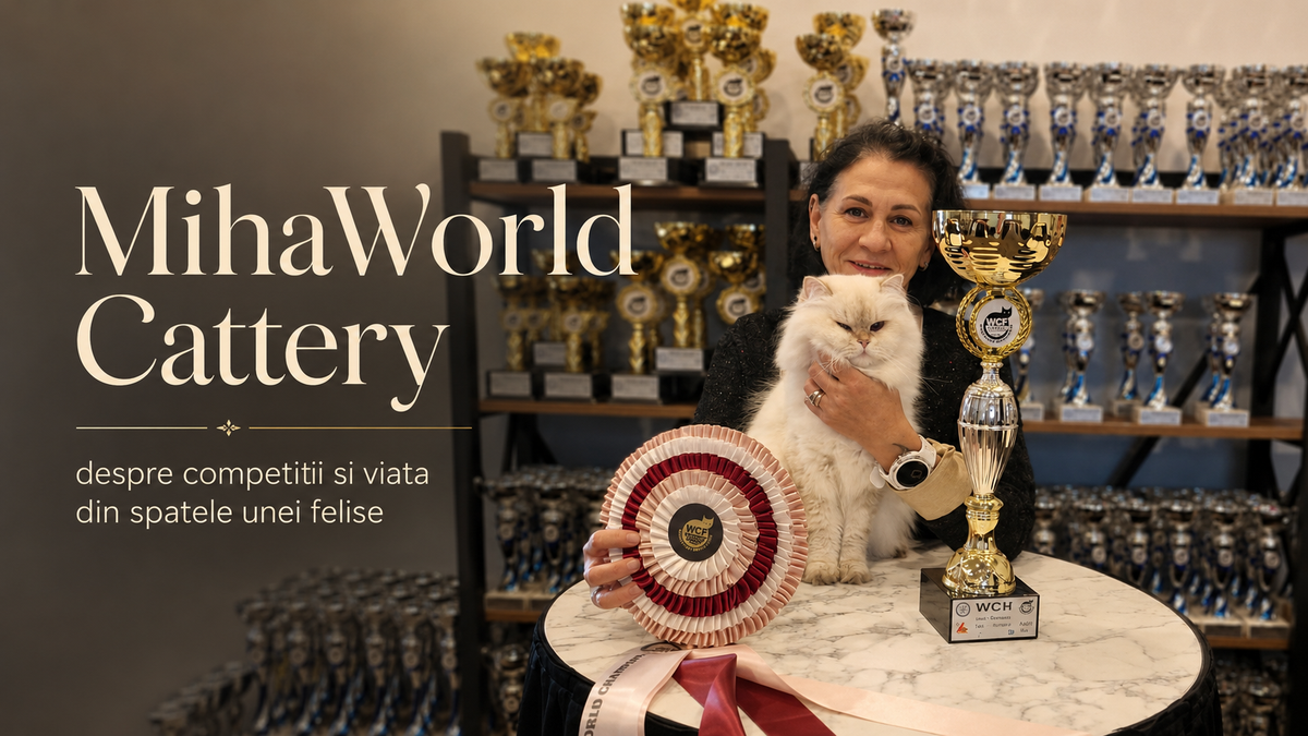 MihaWorld Cattery: dincolo de trofee, viața din spatele unei felise