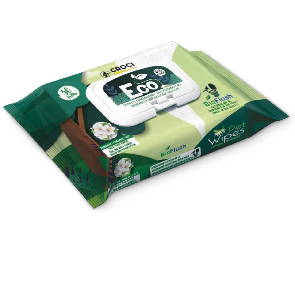 Croci Eco PetWipes servetele umede pentru pisici, 30 bucati