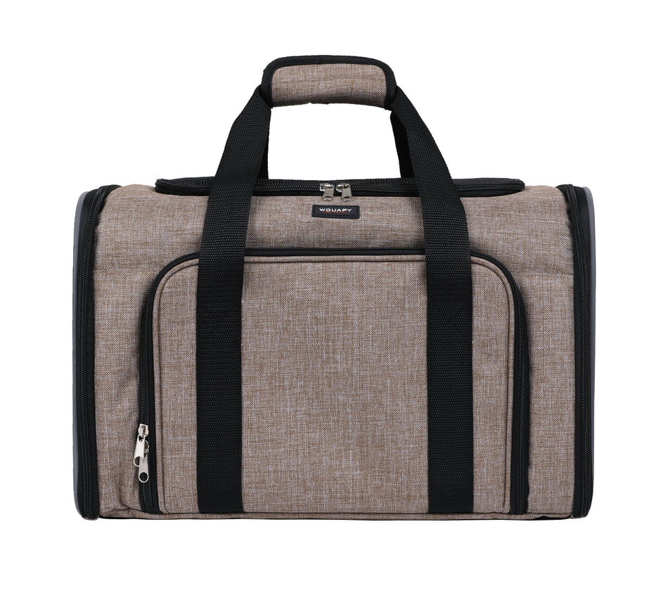 Wouapy Sac Camping geanta extensibila de transport pentru pisici si caini, 45 x 25 x 28 cm