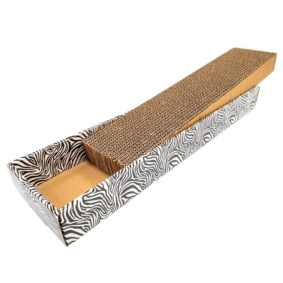 Croci Animalier Zebra placa de zgariat din carton pentru pisici, 48 x 12.5 x 5 cm