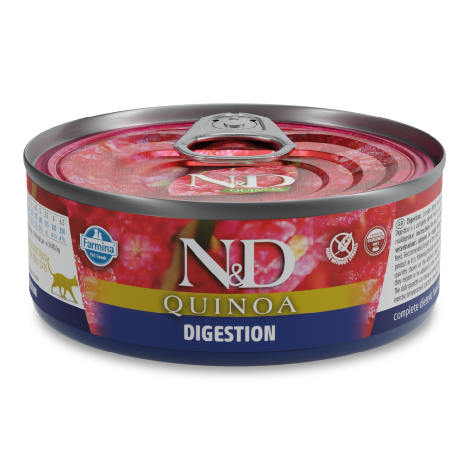 N&D Quinoa Digestion hrana umeda cu miel pentru pisici, 80 g