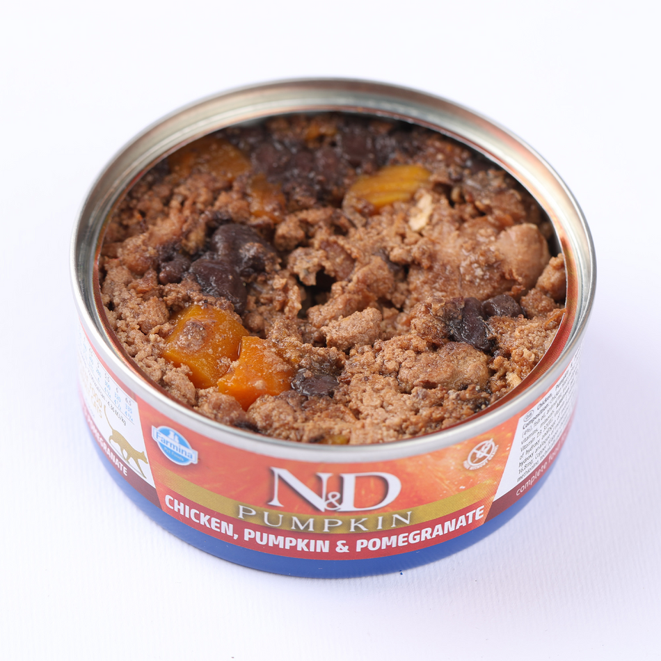 N&D Pumpkin hrana umeda cu pui, dovleac si rodie pentru pisici, 70 g