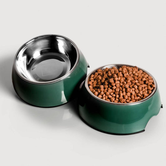 Ne&no set 2 boluri pentru pisici, melamina si inox