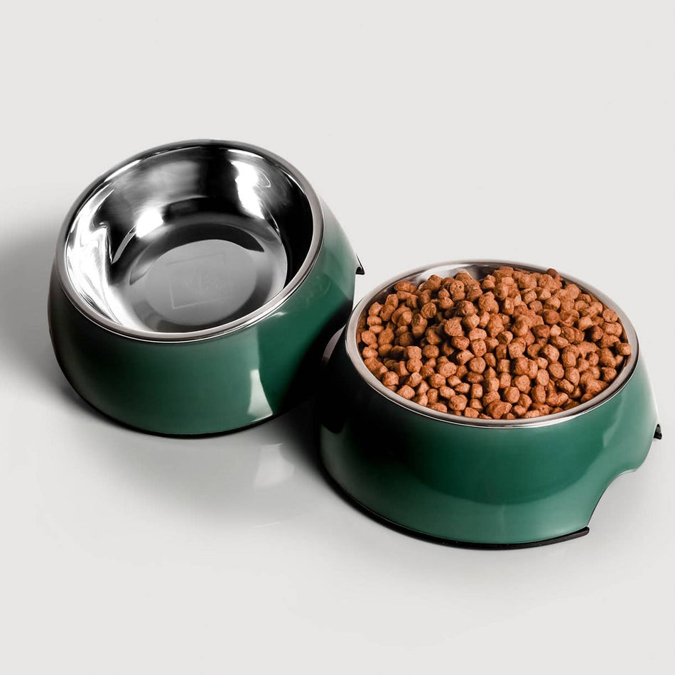 Ne&no set 2 boluri pentru pisici, melamina si inox