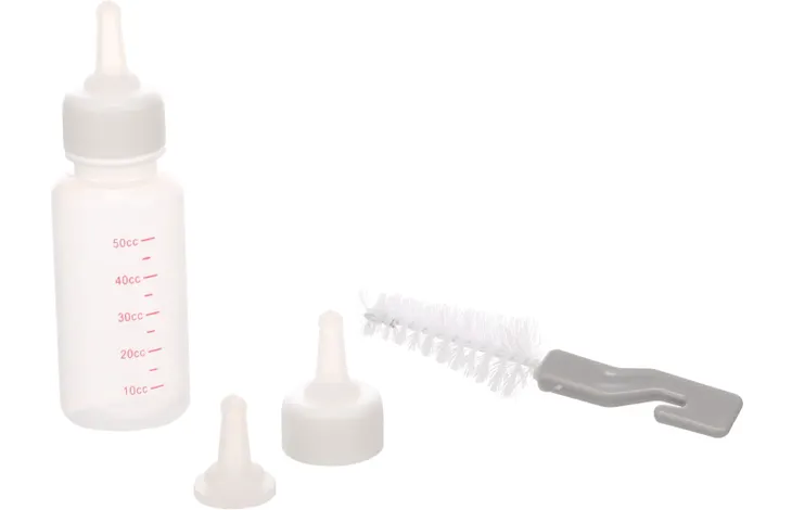 Flamingo Florence set hranire pentru pisoi si pui, biberon 50 ml