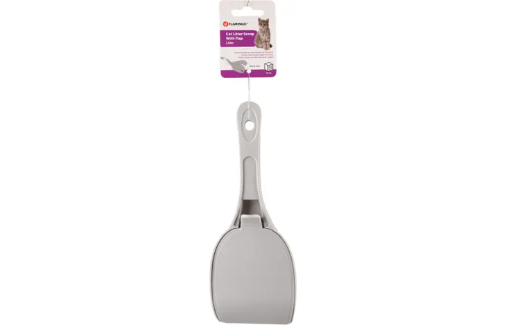 Flamingo Lido lopatica pentru litiera cu capac, gri, 26 cm