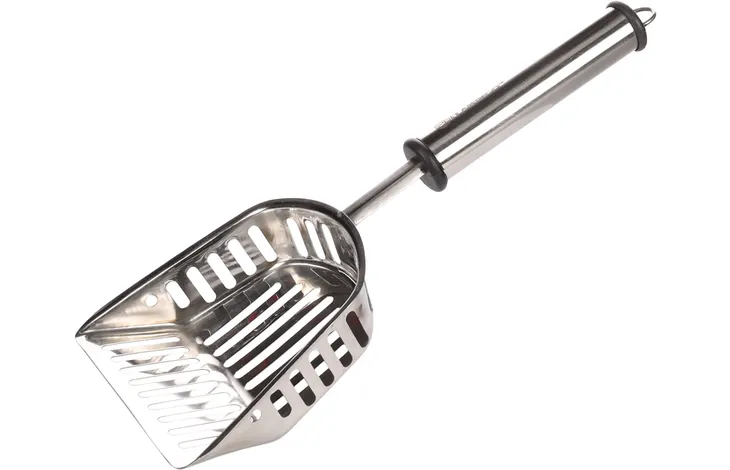Flamingo Ian lopatica din inox pentru litiera, 31.5 cm