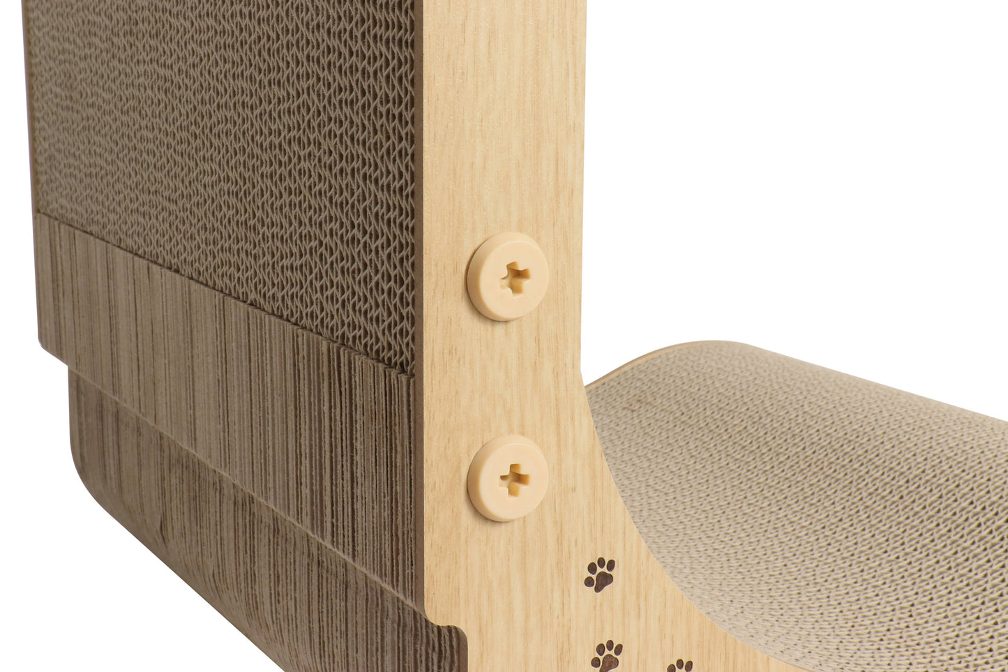 Necoichi ansamblu vertical pentru zgariat pisici, Oak