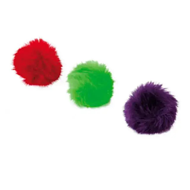 JW Pet Fun Fluffs mingi usoare pentru pisici, 3 bucati