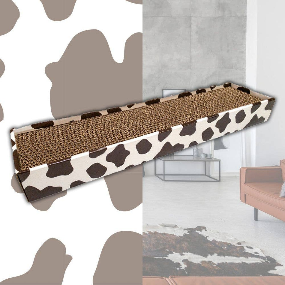 Croci Animalier Cow placa de zgariat din carton pentru pisici, 48 x 12.5 x 5 cm