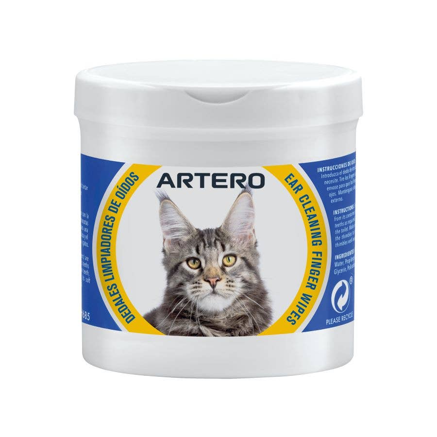 Artero 4Cats degetare pentru curatarea urechilor pisicilor, 50 buc