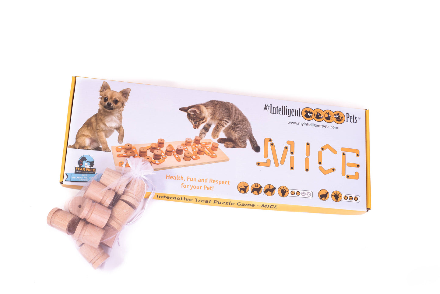 MICE puzzle interactiv pentru pisici, cu recompense