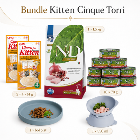 Bundle Kitten Cinque Torri | Hrană și boluri pentru pisoi | Sipica