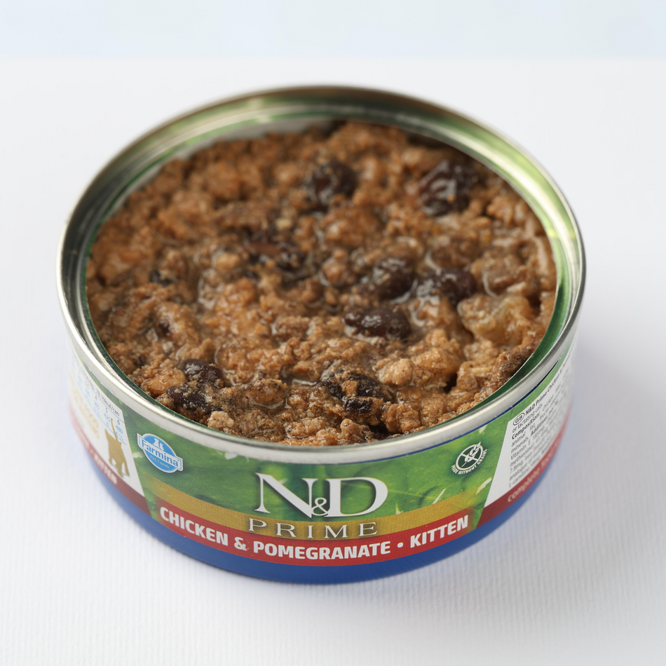 N&D Prime Kitten hrană umedă pentru pisoi, pui și rodie, 70 g
