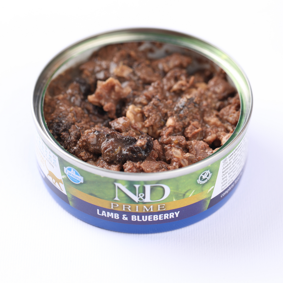 N&D Prime hrana umeda cu miel si afine pentru pisici, 70 g