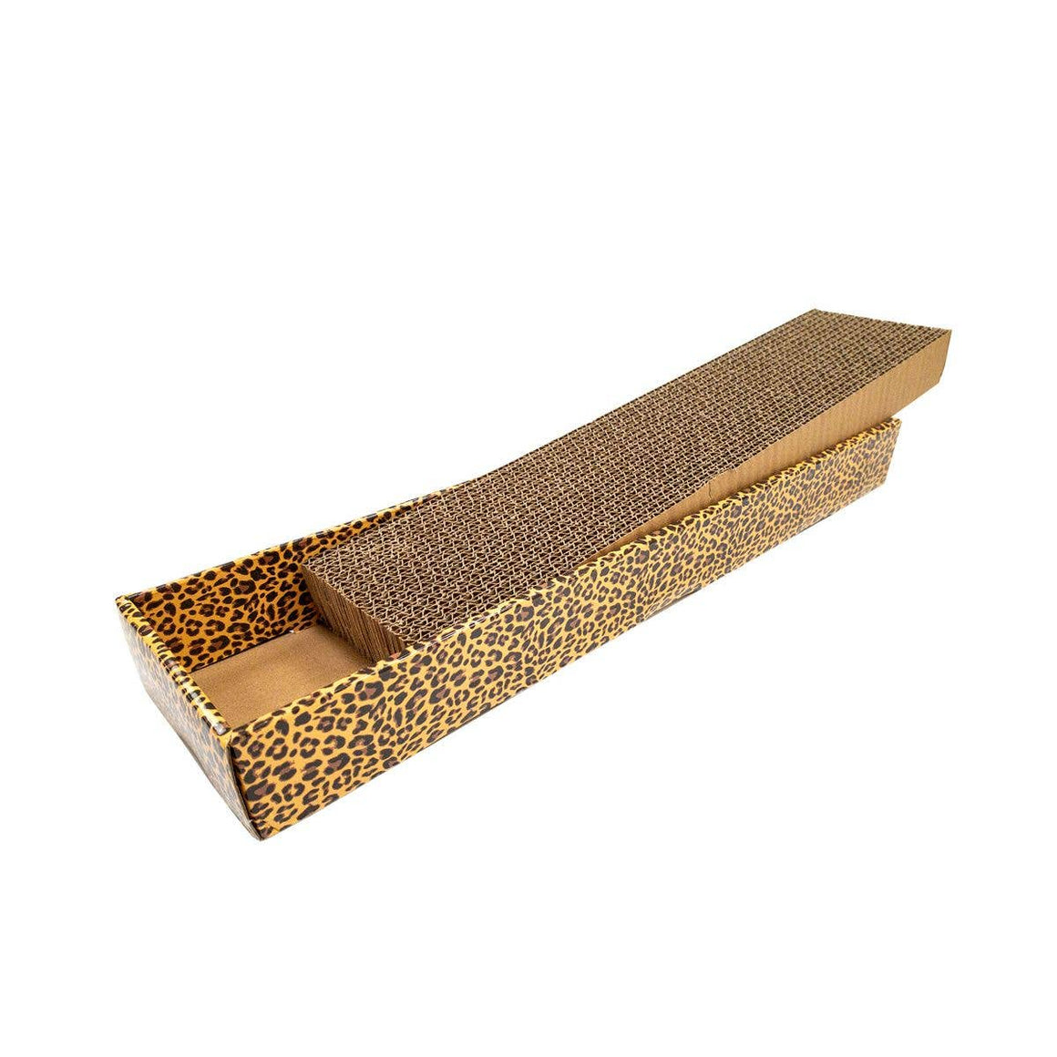 Croci Animalier Leopard placa de zgariat din carton pentru pisici, 48 x 12.5 x 5 cm