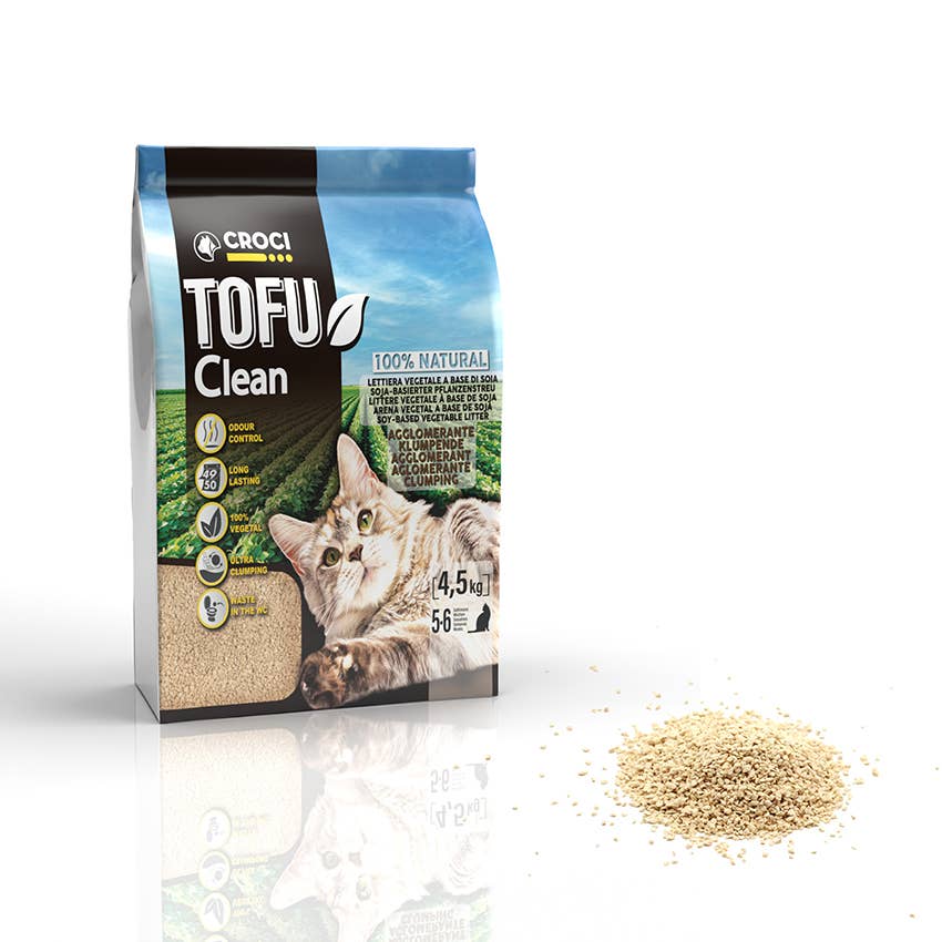 Croci Tofu Clean nisip vegetal pentru pisici, Crosses