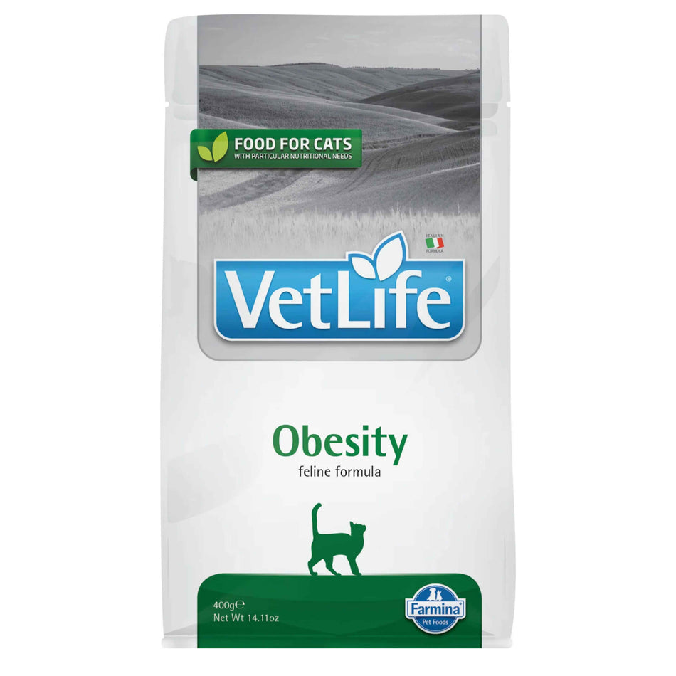 Farmina Vet Life Obesity hrana dietetica pentru pisici, 400 g