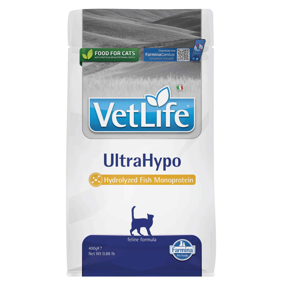 Farmina Vet Life UltraHypo hrana dietetica pentru pisici, 400 g