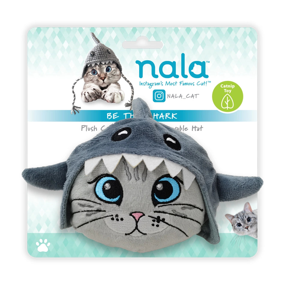 Nala Catnip in Shark Hat jucarie de plus cu catnip pentru pisici