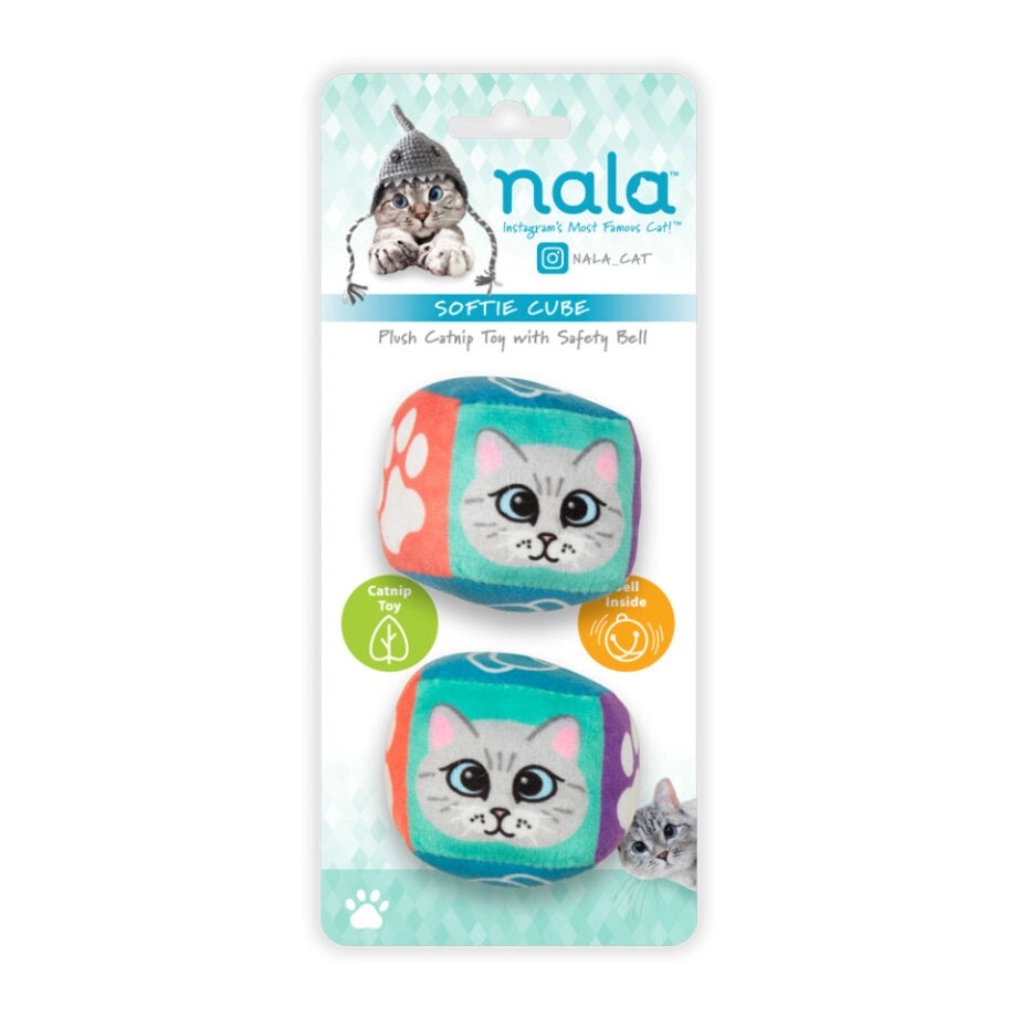 Nala Dice set 2 jucarii de plus cu catnip pentru pisici