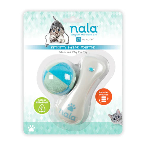 Nala Fitkitty Laser Pointer jucarie laser cu minge cu catnip pentru pisici