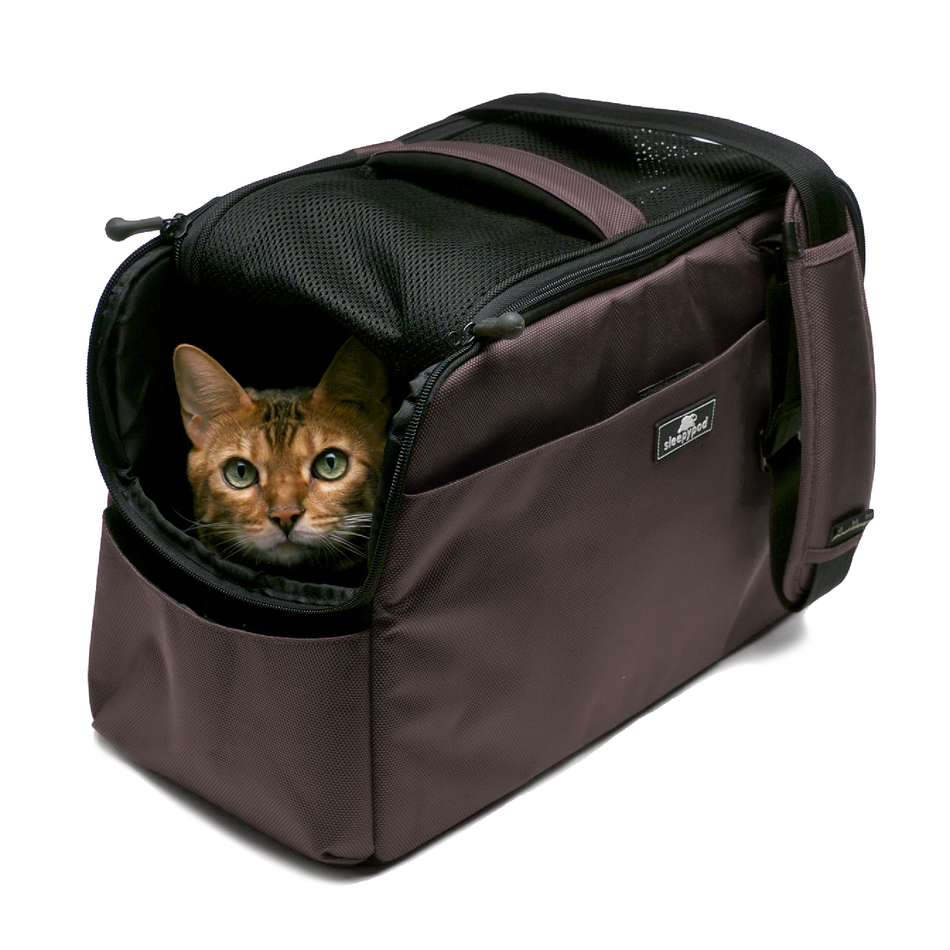 Sleepypod Atom geanta transport pisici masina - maro