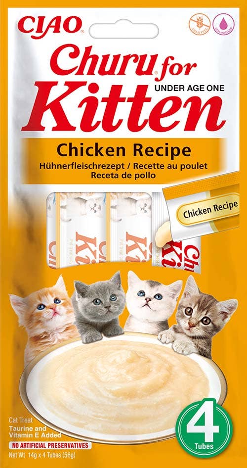 Churu Kitten cu Pui 56 g (4 x 14 g) | Inaba