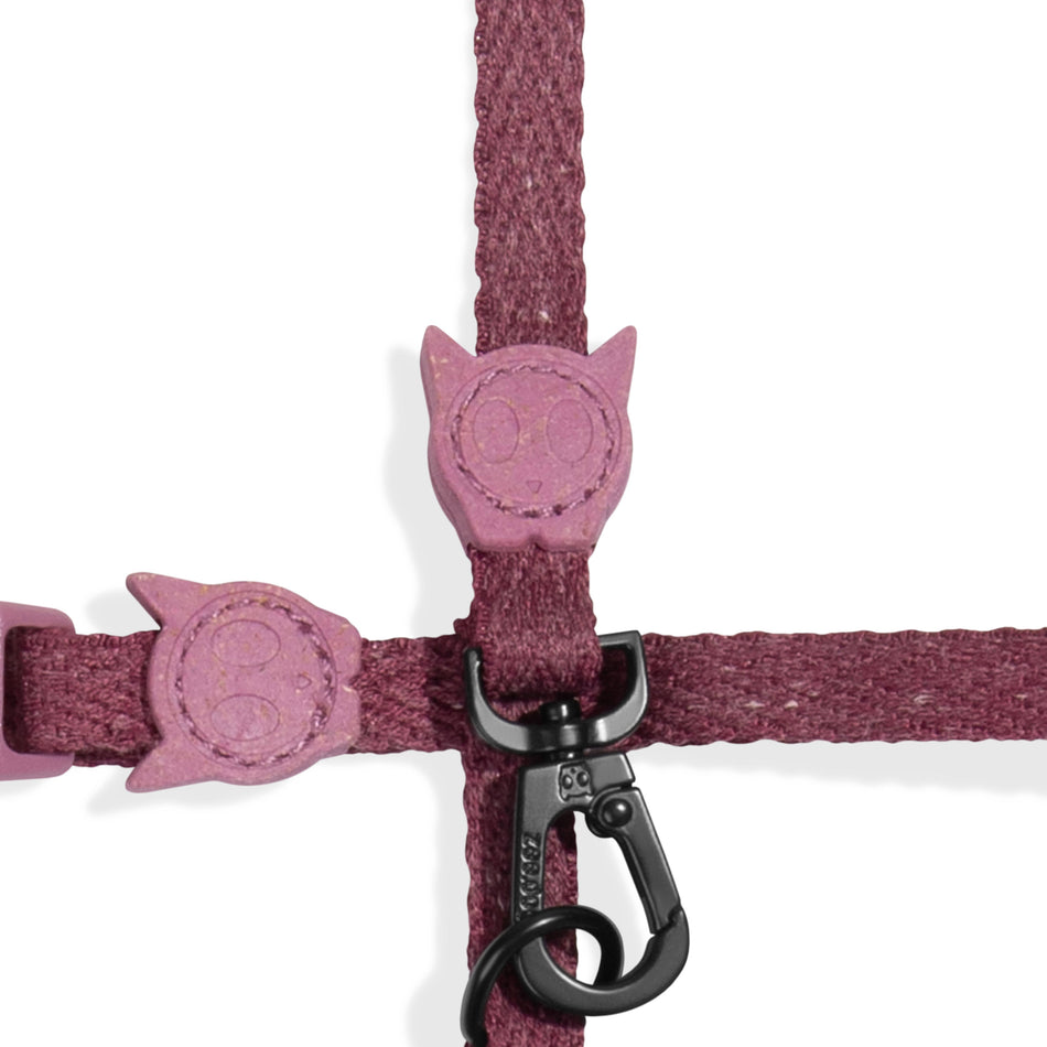 Zee.Cat Naturals 2.0 Hibiscus set ham si lesa pentru pisici, gat 20-30 cm, piept 26-41 cm