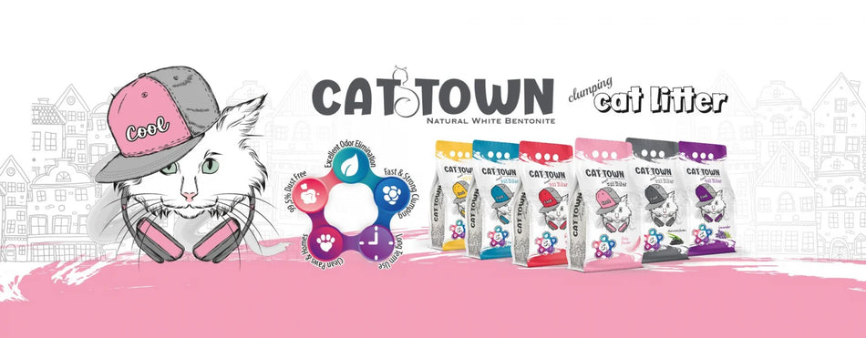 Asternut Igienic Cat Town Carbon Activ pentru Pisici, 5L