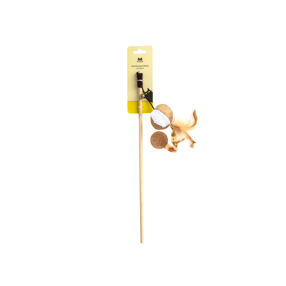 Zee.Cat Fuzz Wand Beach Ball bagheta cu pene pentru pisici