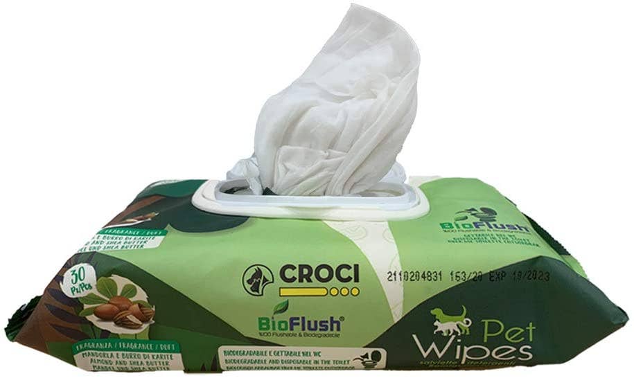 Croci Eco PetWipes servetele umede pentru pisici, 30 bucati
