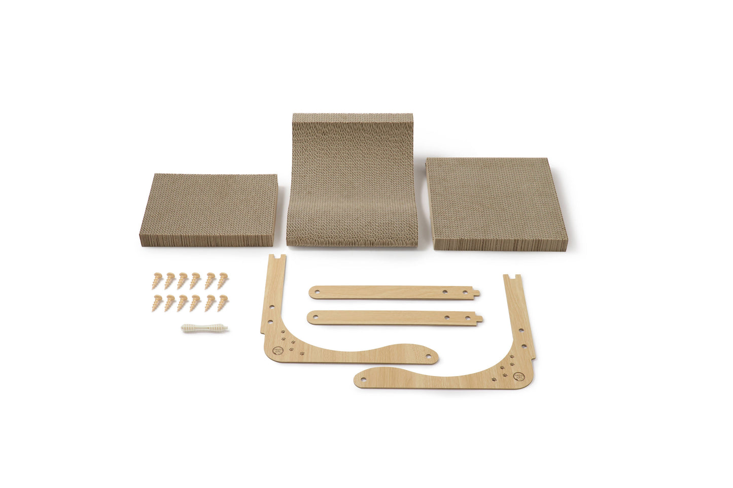 Necoichi ansamblu vertical pentru zgariat pisici, Oak