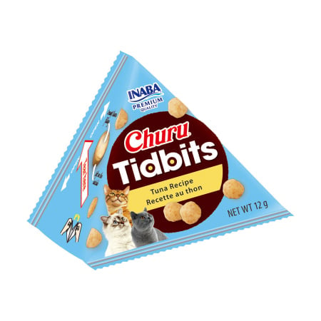 Churu Tidbits recompensa pentru pisici, ton, 3 x 12 g | Inaba