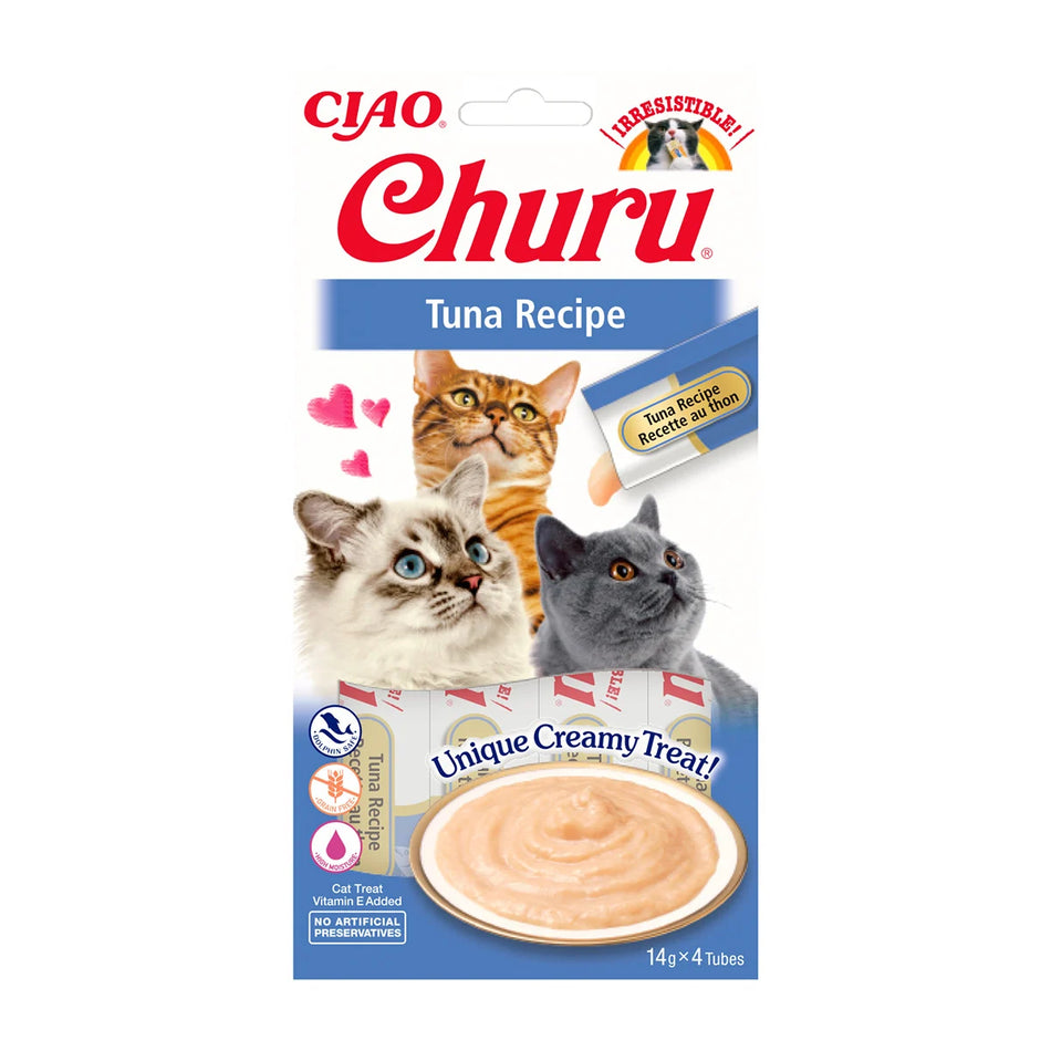 Churu Recompensa Cremoasa cu Ton 4 x 14 g