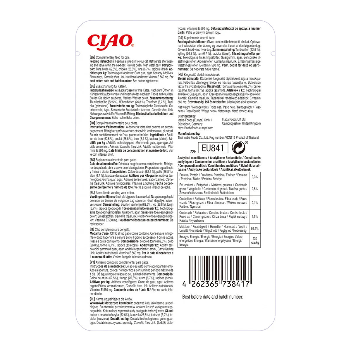 Ciao Churu Stew 40 g | Inaba