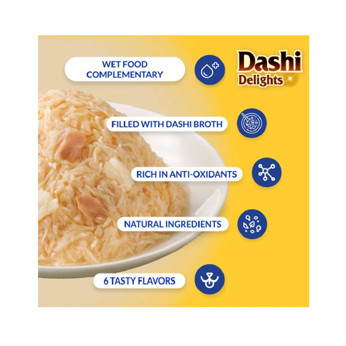 Ciao Dashi Delights Delicate Flakes Reteta cu Pui 40 g | Inaba