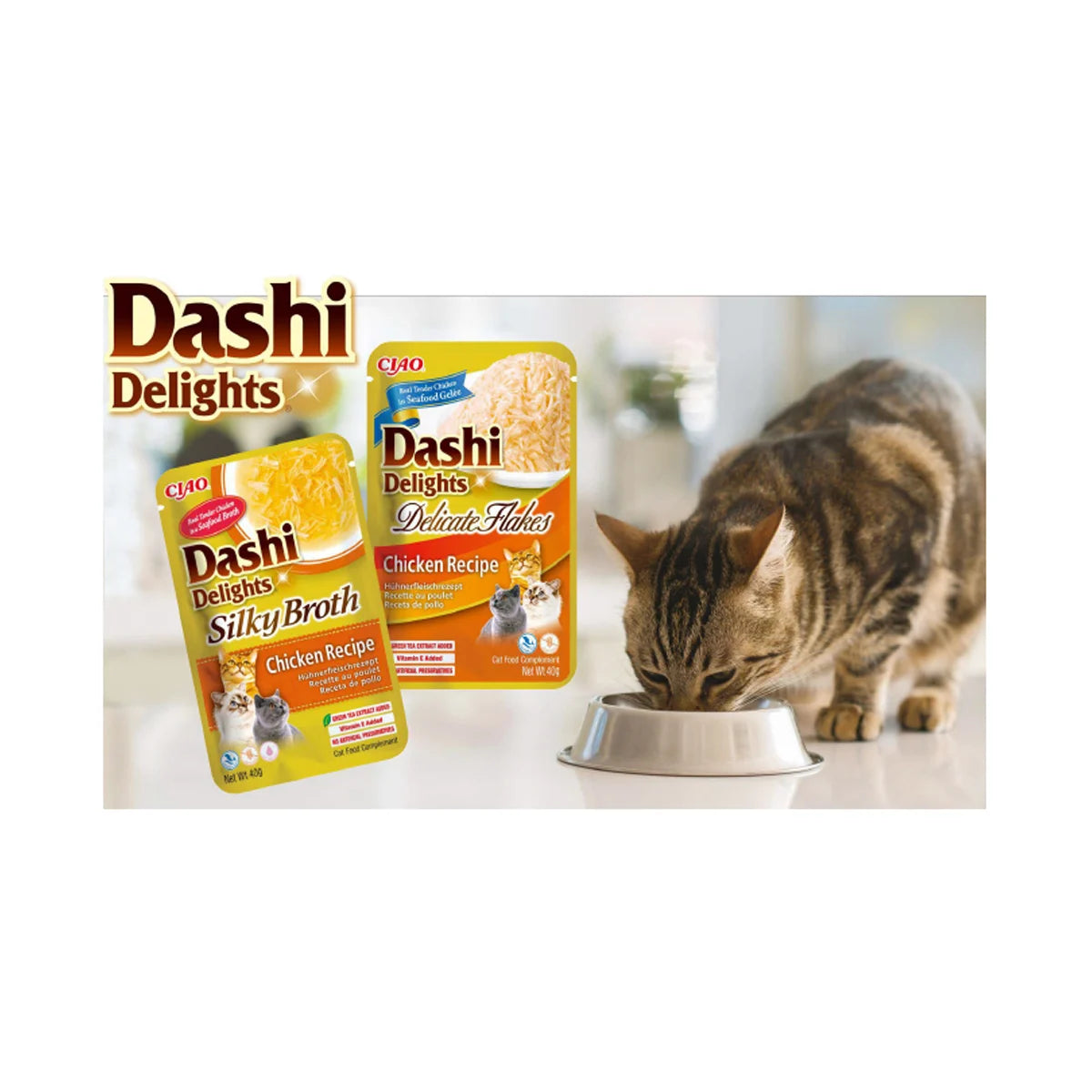 Ciao Dashi Delights Delicate Flakes Reteta cu Pui 40 g | Inaba