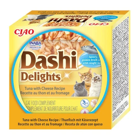 Ciao Dashi Delights pentru pisici, ton si branza, 70 g | Inaba