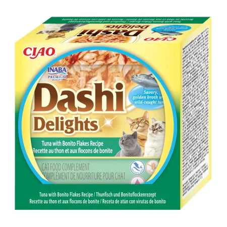 Ciao Dashi Delights pentru pisici, ton si fulgi de bonito, 70 g | Inaba