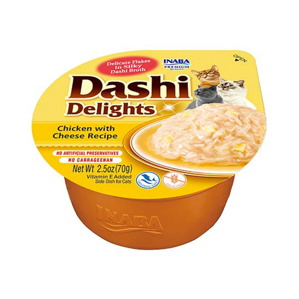 Ciao Dashi Delights pentru pisici, pui si branza, 70 g | Inaba