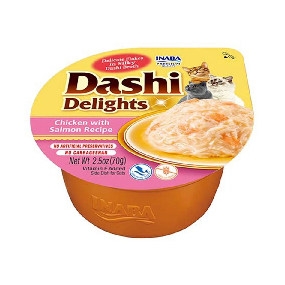 Ciao Dashi Delights pentru pisici, pui si somon, 70 g | Inaba