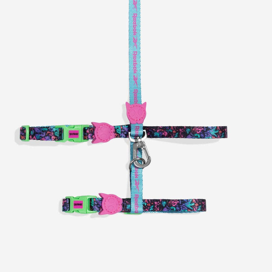 Zee.Cat Reebok Aerobic set ham si lesa pentru pisici, gat 20-30 cm, piept 26-41 cm