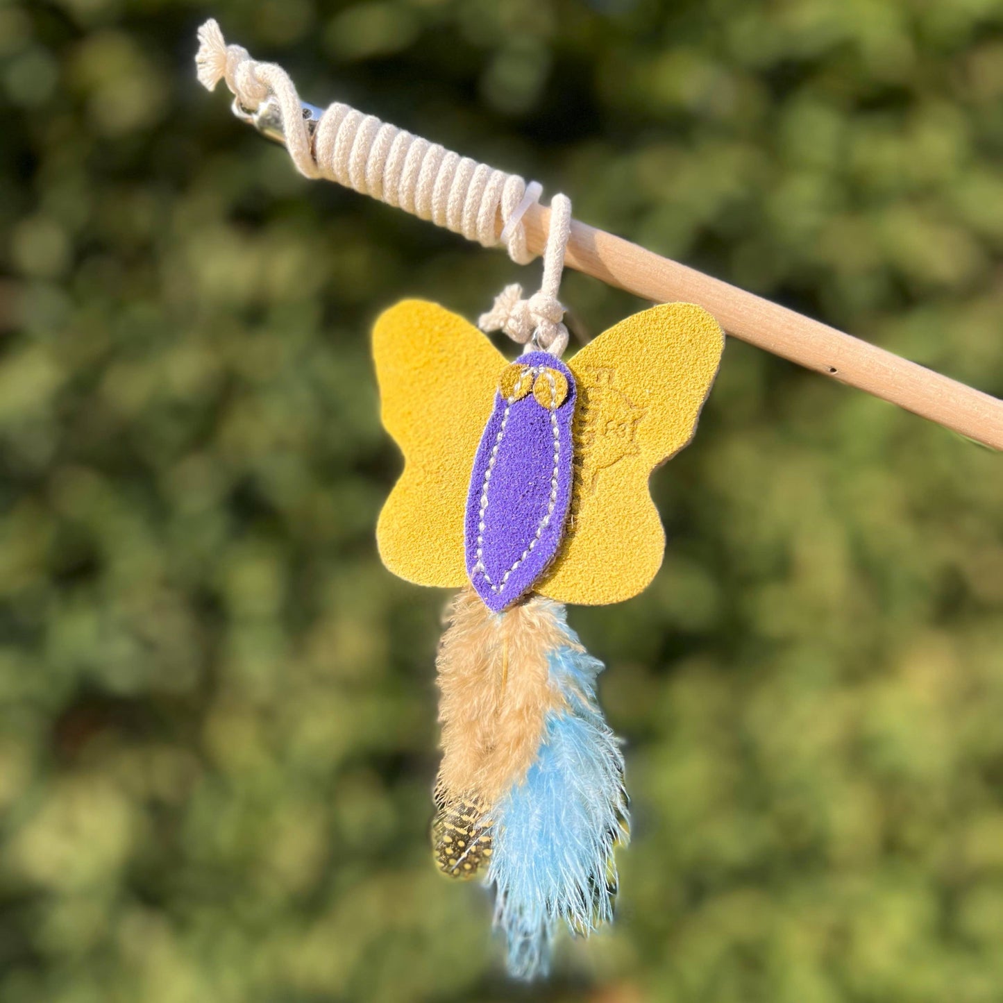 Funny Zoo undita pentru pisici Butterfly, cu fluture si pene