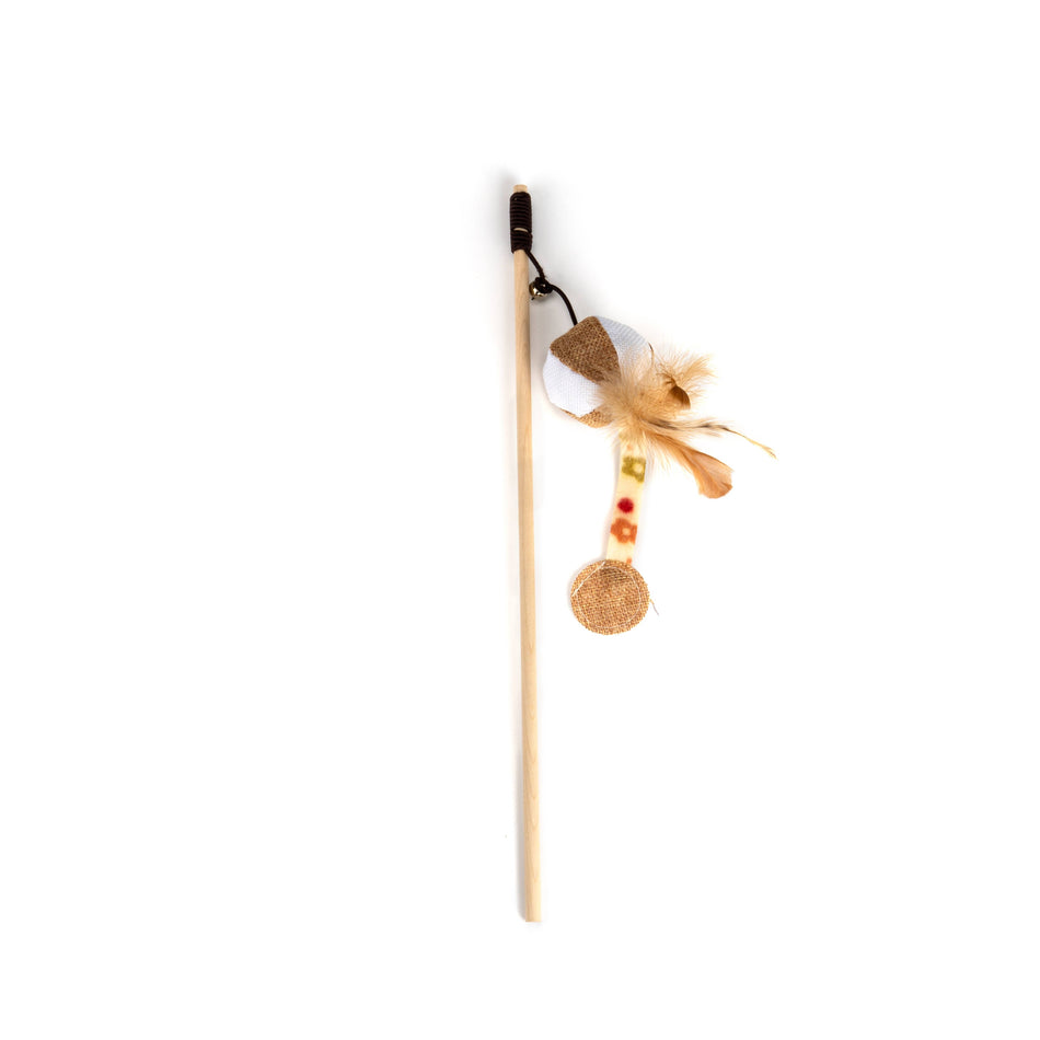 Zee.Cat Fuzz Wand Beach Ball bagheta cu pene pentru pisici