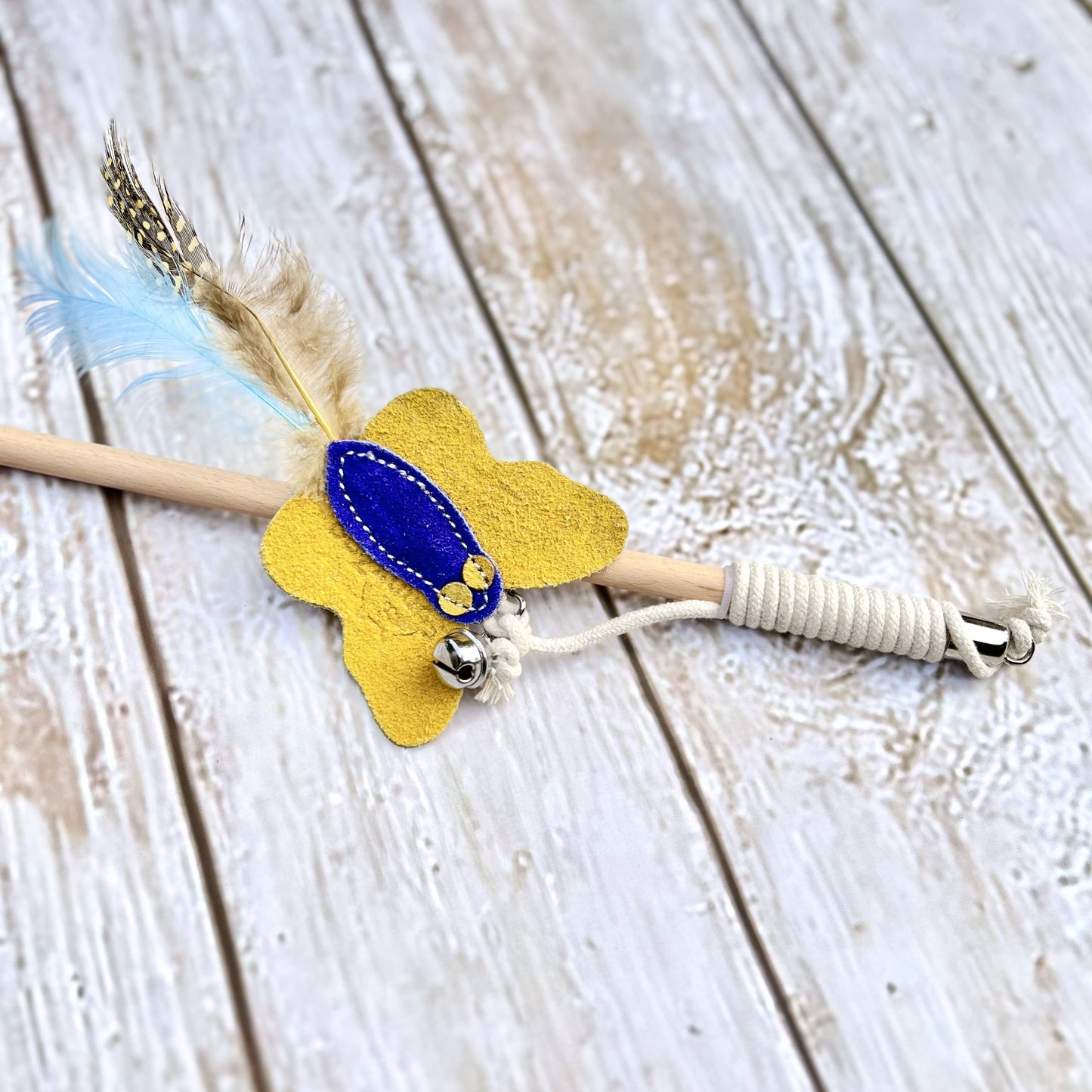 Funny Zoo undita pentru pisici Butterfly, cu fluture si pene