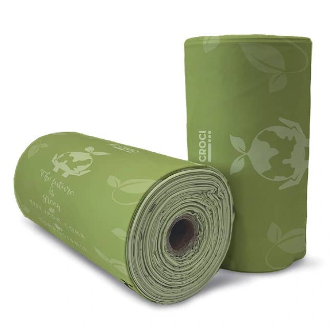 Croci Eco Dog Bags saci compostabili pentru litiera pisicii, 4 role x 15 bucati