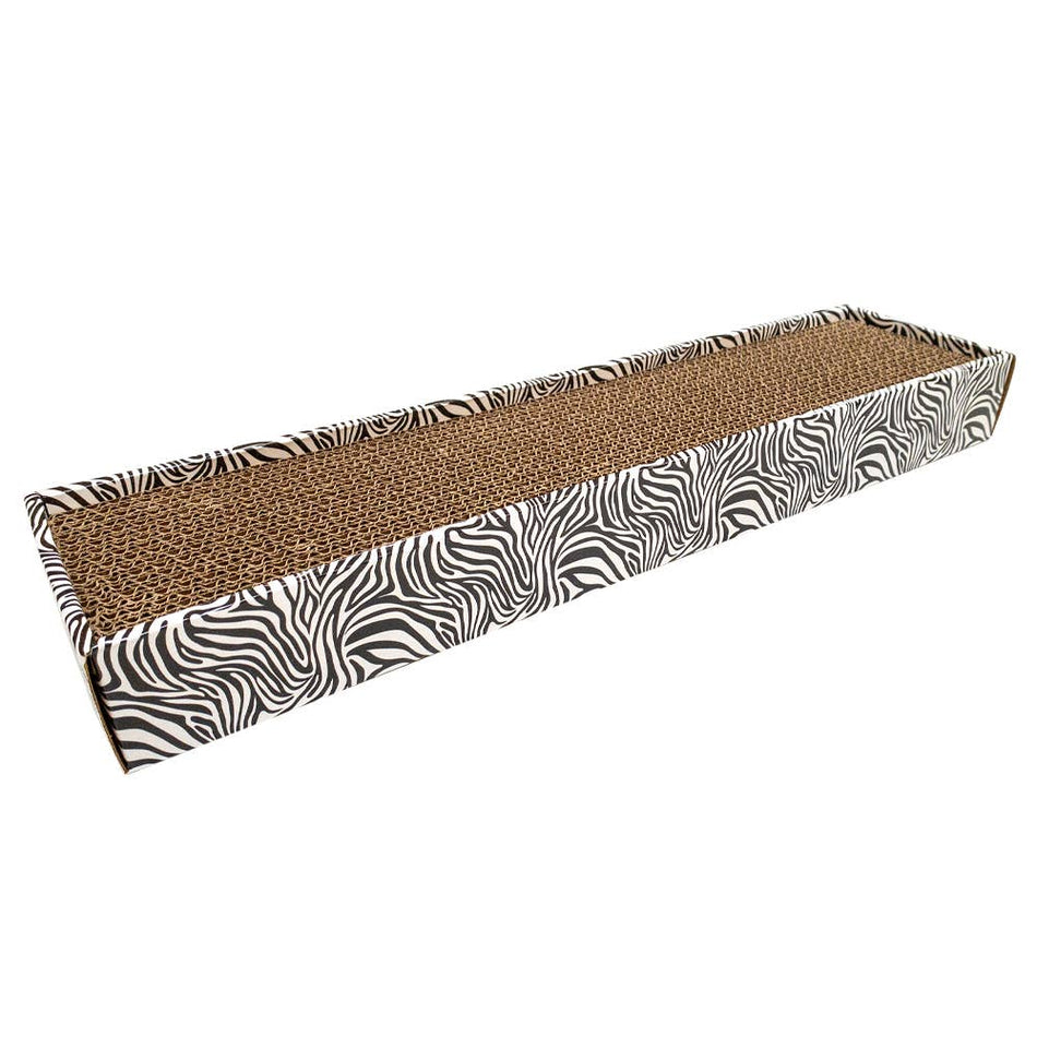 Croci Animalier Zebra placa de zgariat din carton pentru pisici, 48 x 12.5 x 5 cm