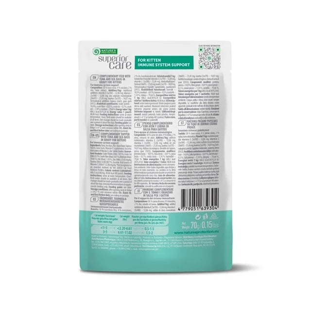 Superior Care Kitten Topper cu Ton si Biban, 70 g