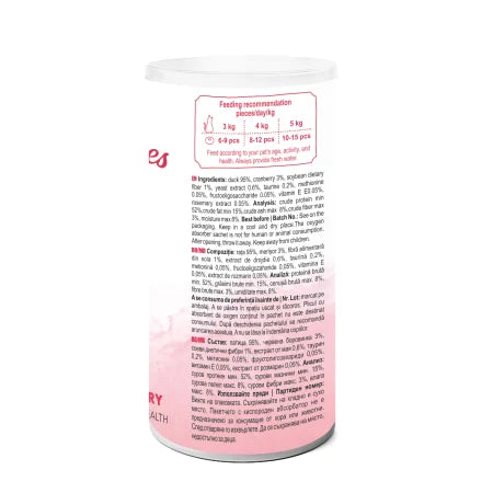 Pet's Dessert Picky Bites Urinary recompensa liofilizata cu rata si merisoare pentru pisici, 20 g